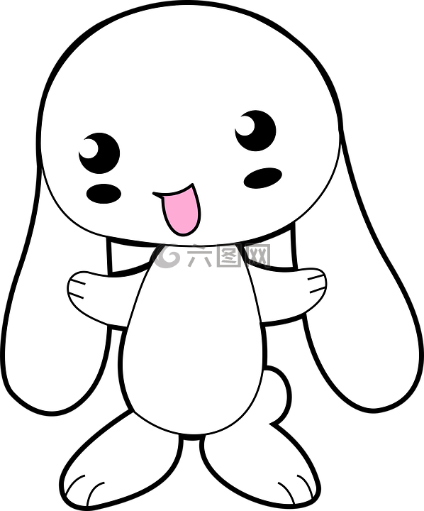 擬人化,書,兔子
