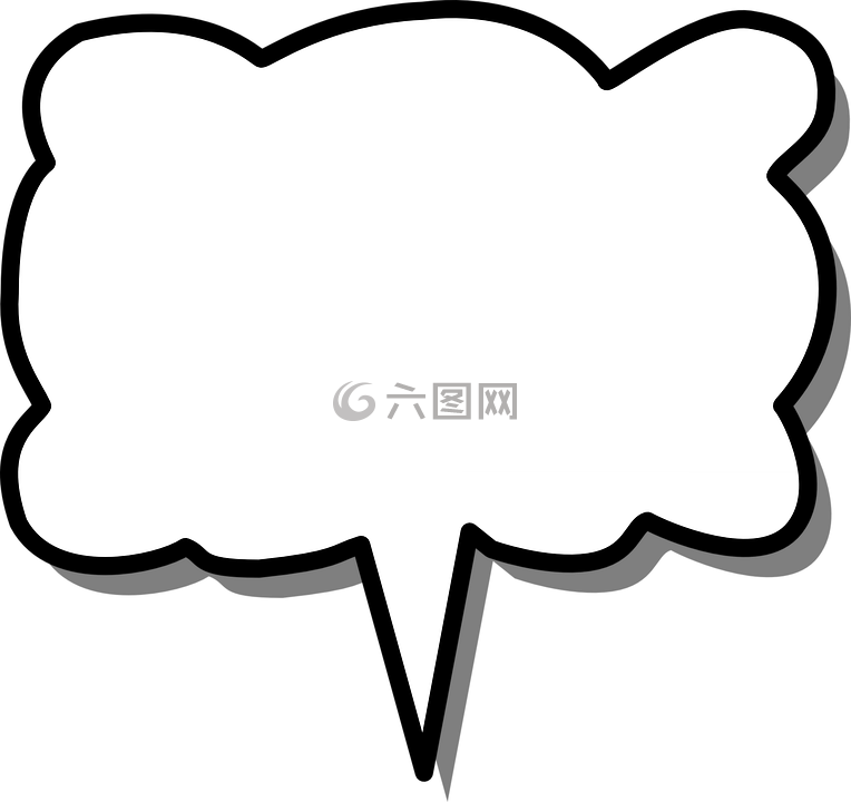 講話,泡沫,箭頭
