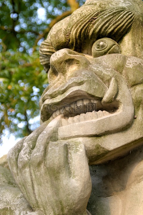 雕塑,龍,怪物