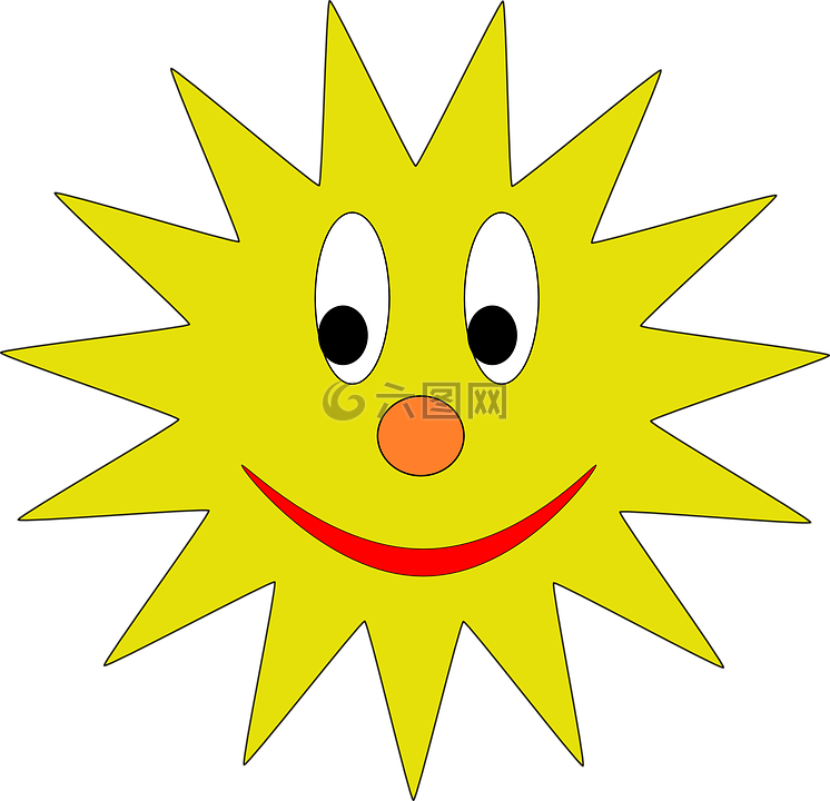 太陽,笑臉,微笑