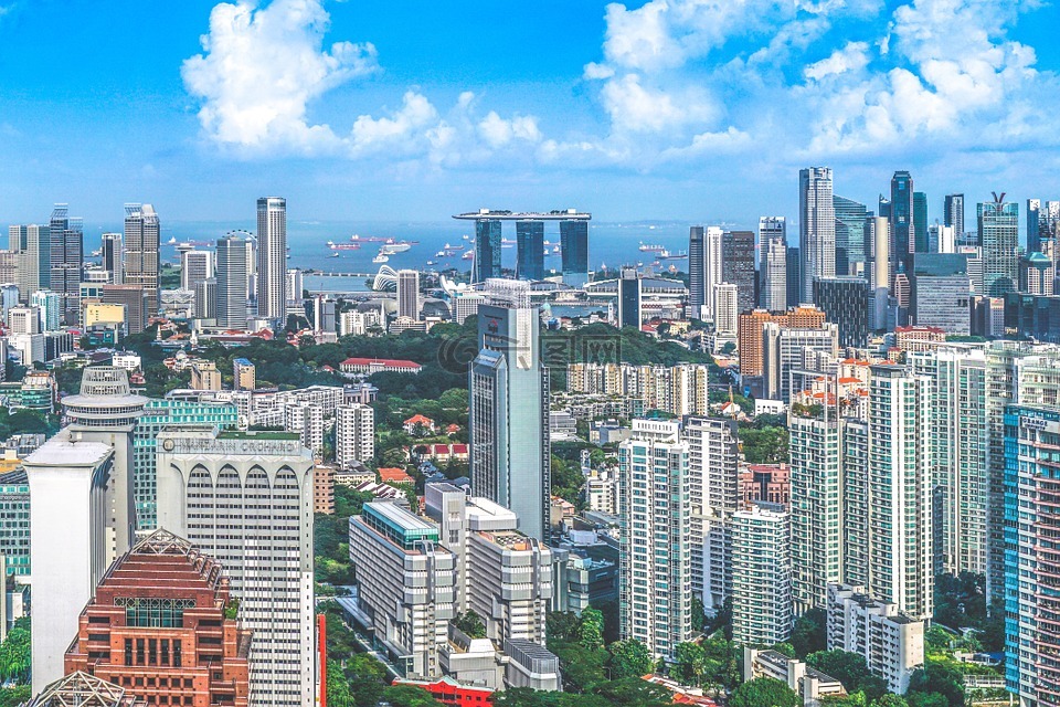 城市,建筑物,摩天大楼