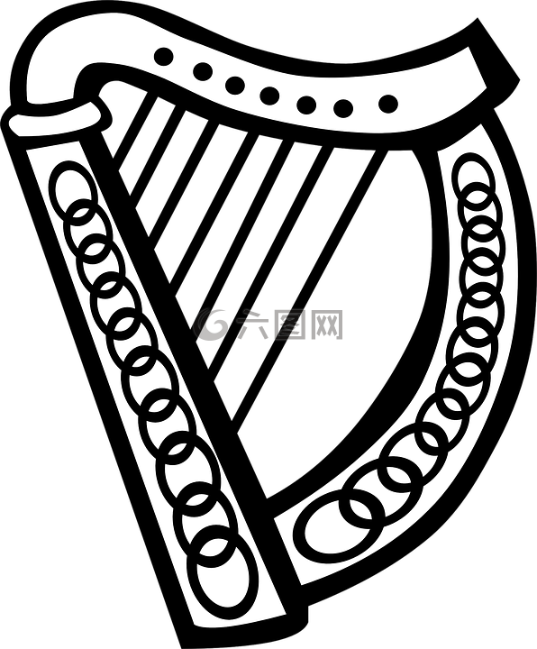 豎琴,愛爾蘭語,音樂