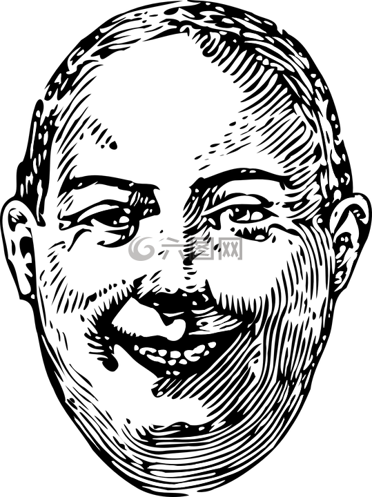 男子,臉,脂肪