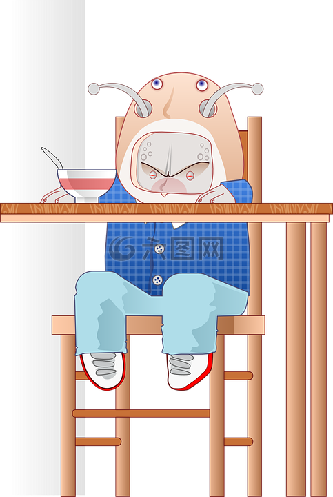 外星人,嬰兒,吃