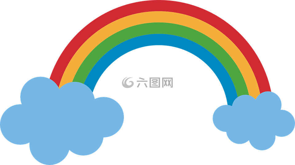 彩虹,云,顏色