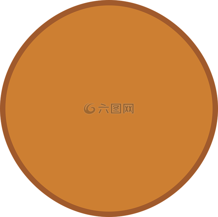 環(huán)路,圓,棕色