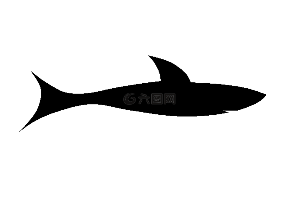 魚(yú),黑,側(cè)影