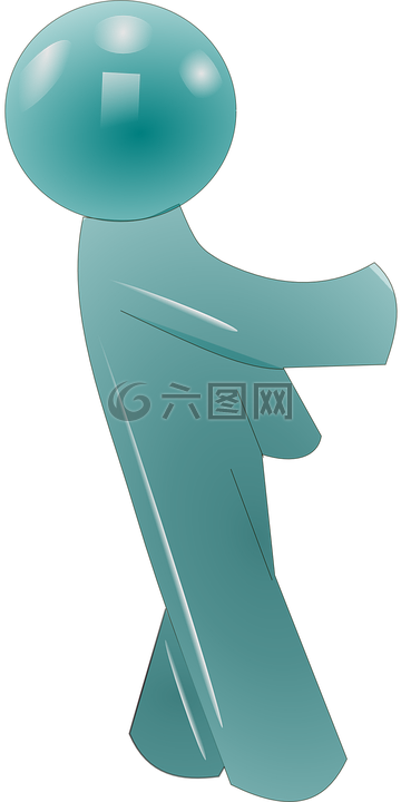 男子,藍(lán)色,粘土