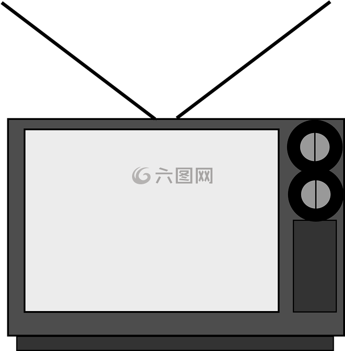 電視,屏幕,天線