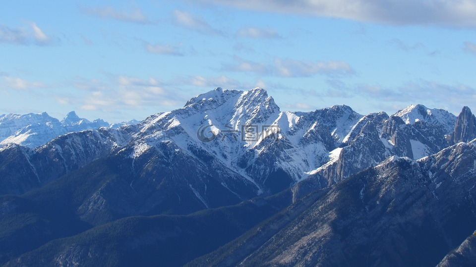 洛磯山,山,自然