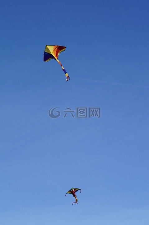 龍,風(fēng)箏,天空