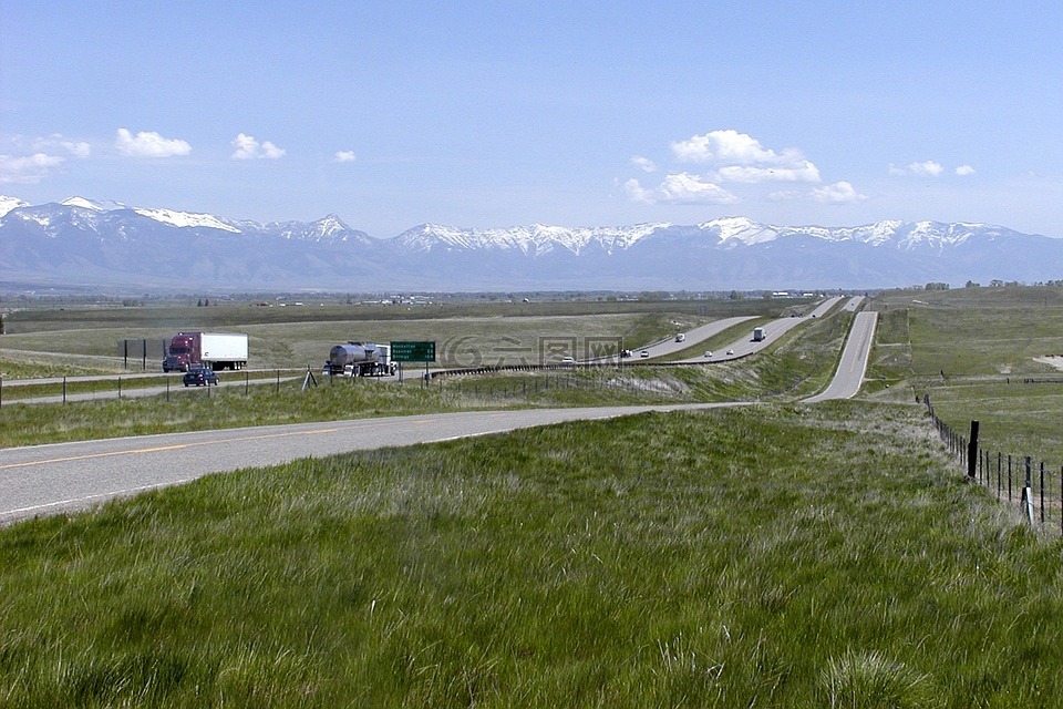 蒙大拿州,公路,風(fēng)景