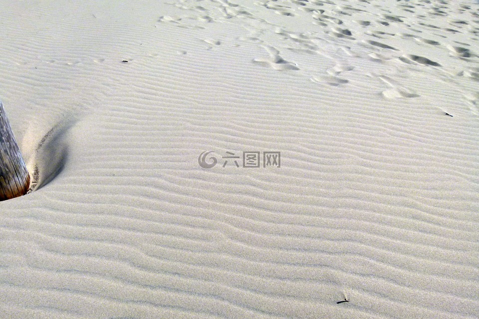 沙,沙丘,波