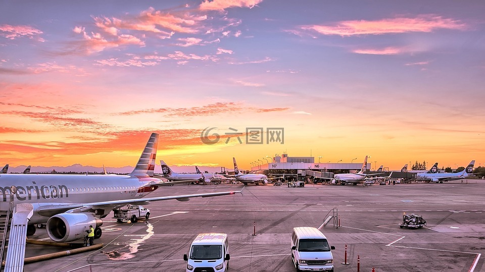 機(jī)場,飛機(jī),蓋茨