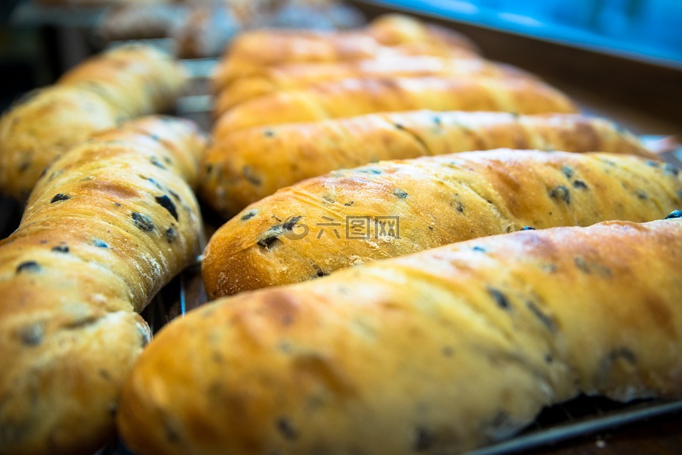 面包,面包店,棒