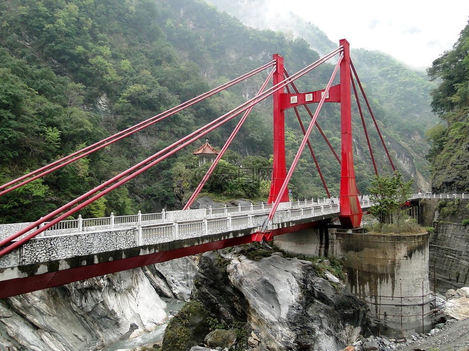 吊橋,橋,慈母