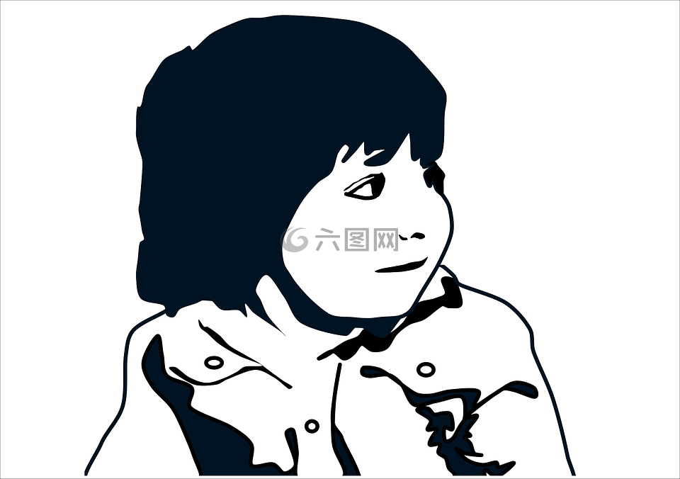 兒童,無辜,看看