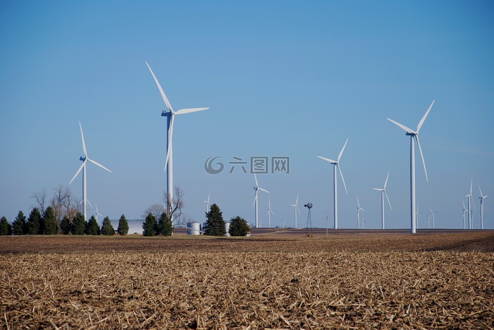 農(nóng)場(chǎng),風(fēng)力機(jī),風(fēng)力渦輪機(jī)