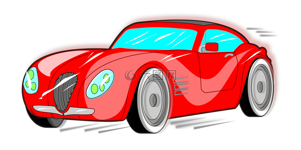 游戲,紅色,高速車