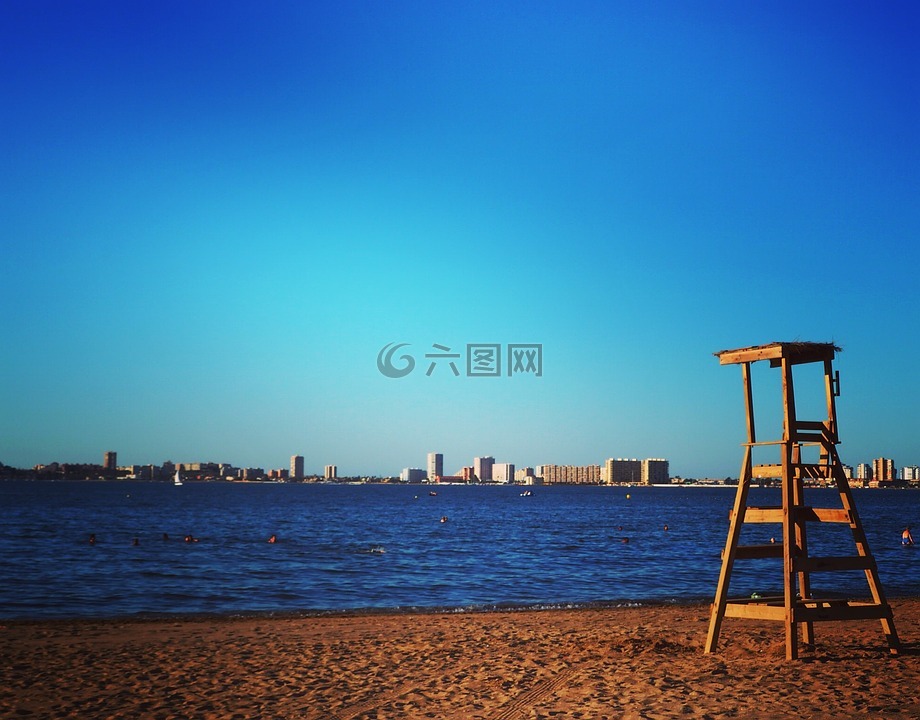 海灘,夏季,sab