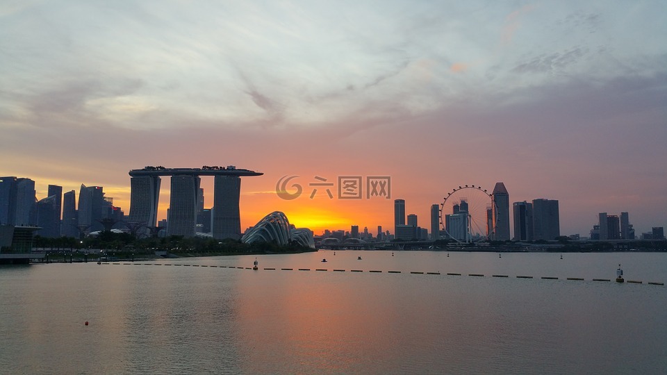 新加坡,濱海灣金沙,天際線
