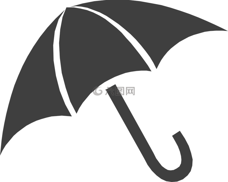 傘,雨,風