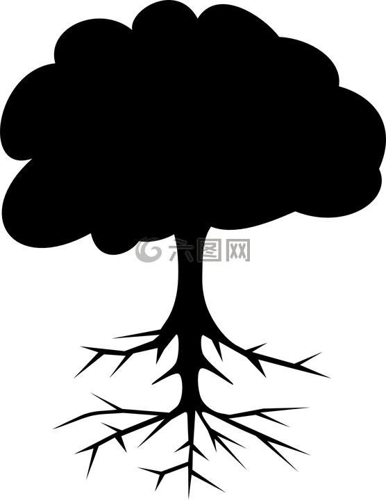 樹,根,干