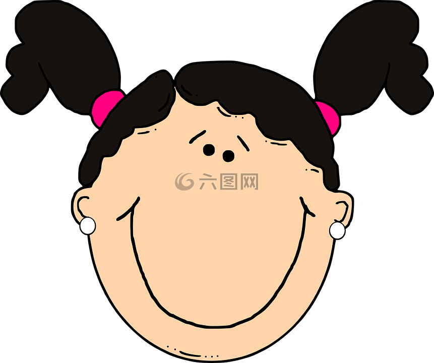 女孩,辮子,黑暗