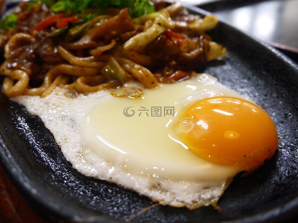蛋,烏冬面,食品