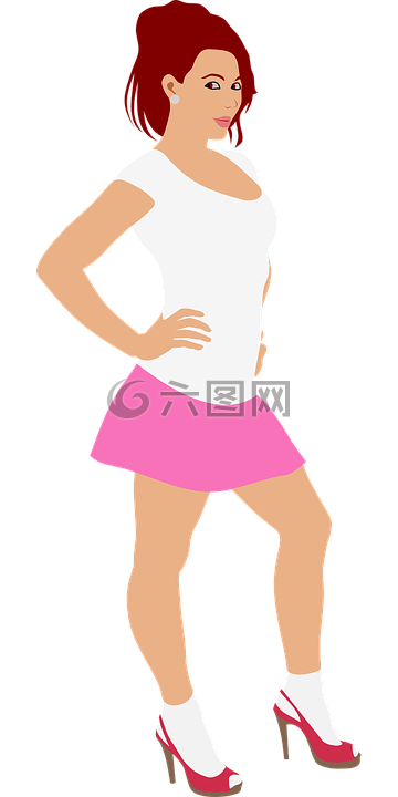 女孩,高跟鞋,襡