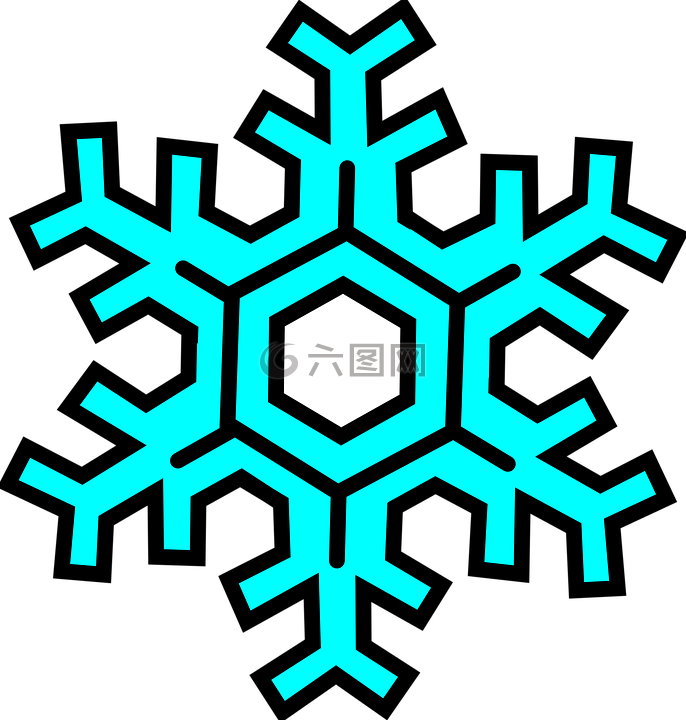 雪花,雪,冬天