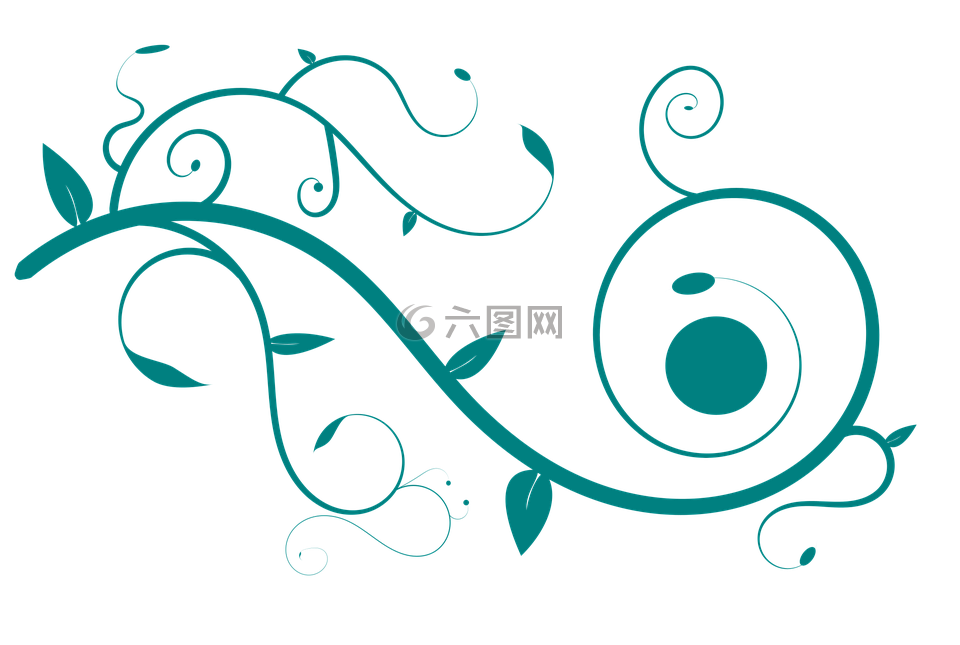 矢量,裝飾,花卉