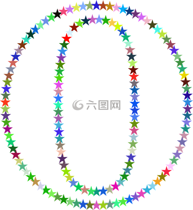 星星,多彩,棱柱形