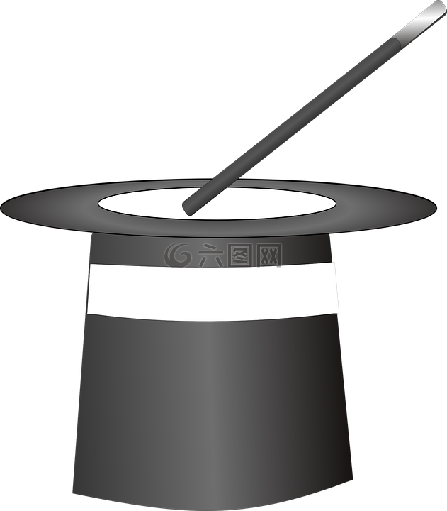 高頂禮帽,魔杖,魔術(shù)師