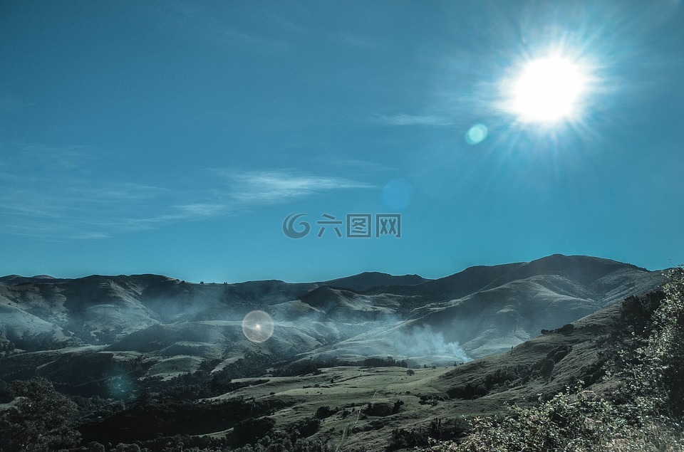 自然,景觀,山