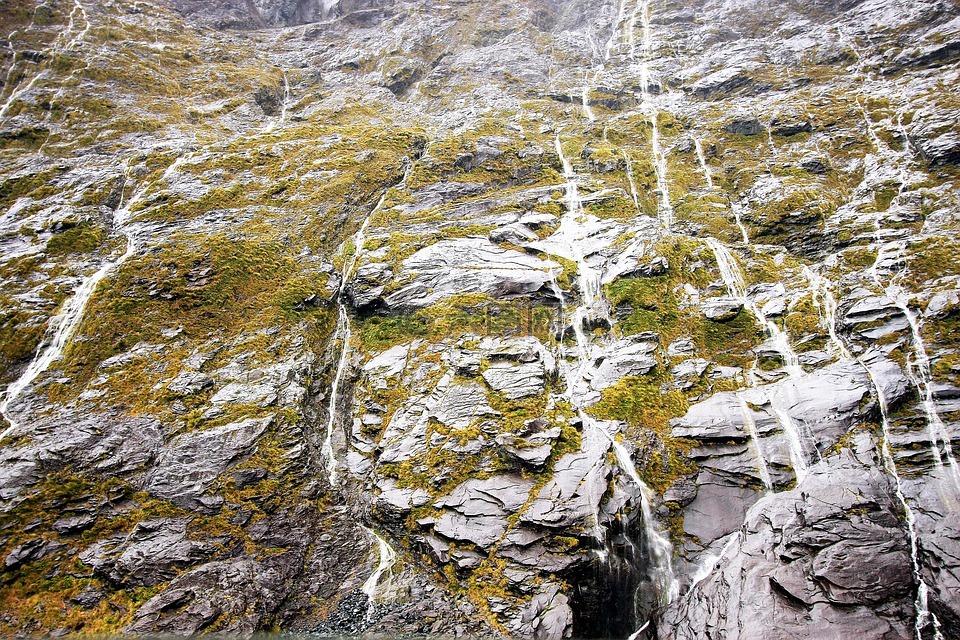 山,石,自然