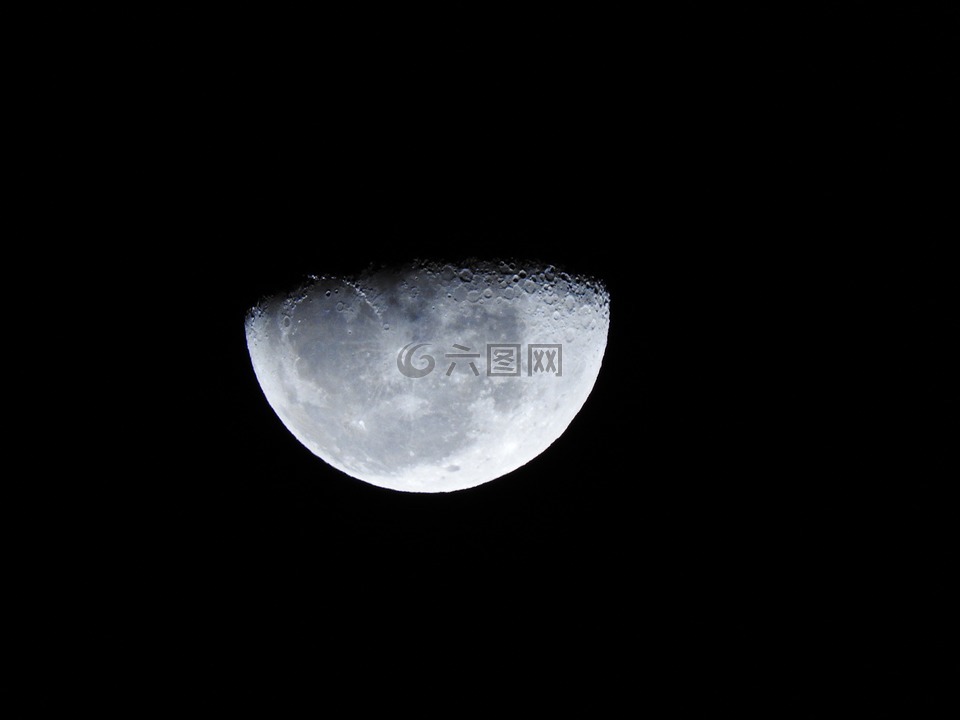 月光,最后一個季度的月亮,夜