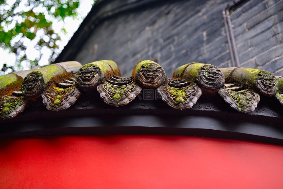 中國,傳統(tǒng)建筑,紅墻