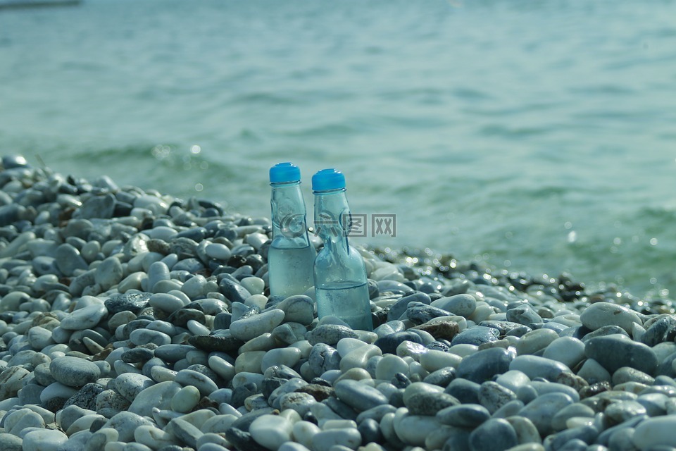 海,檸檬蘇打水,藍(lán)色