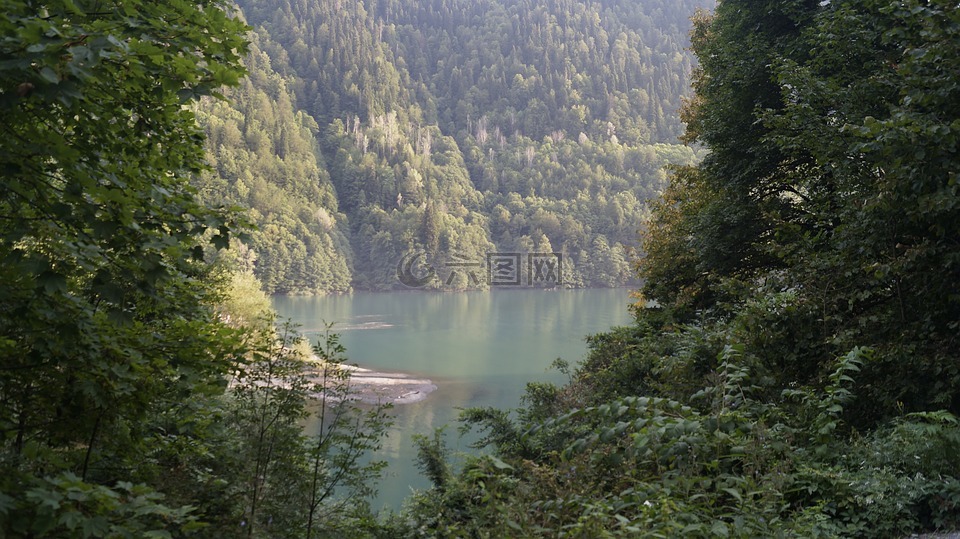 阿布哈茲,ritsa,湖