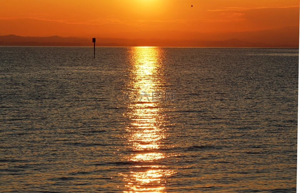 日出,morgenstimmung,天空
