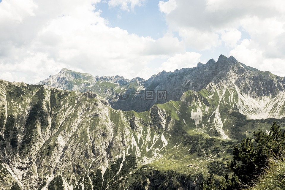 自然,景观,山