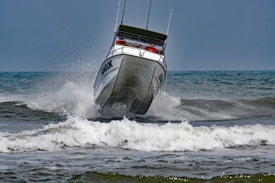 深海捕魚,滑雪船,釣魚
