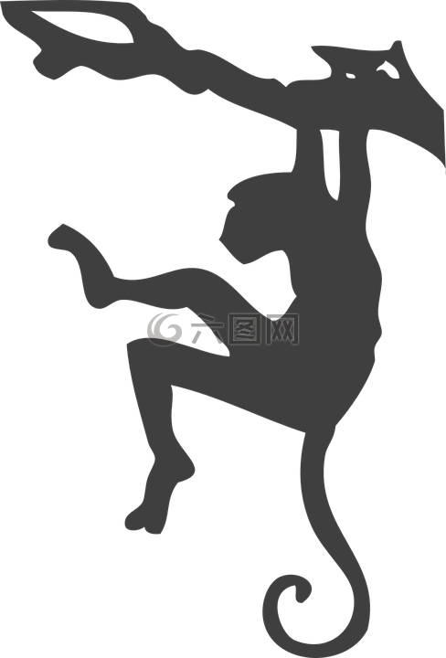 猴子,擺動,靈長類動物
