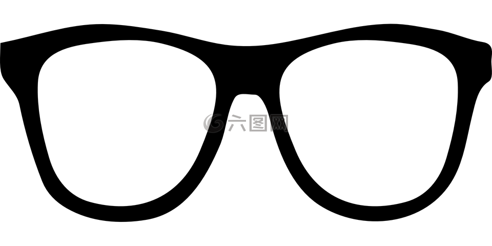 眼鏡,黑,側(cè)影