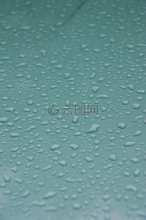 水滴,露水,藍(lán)色