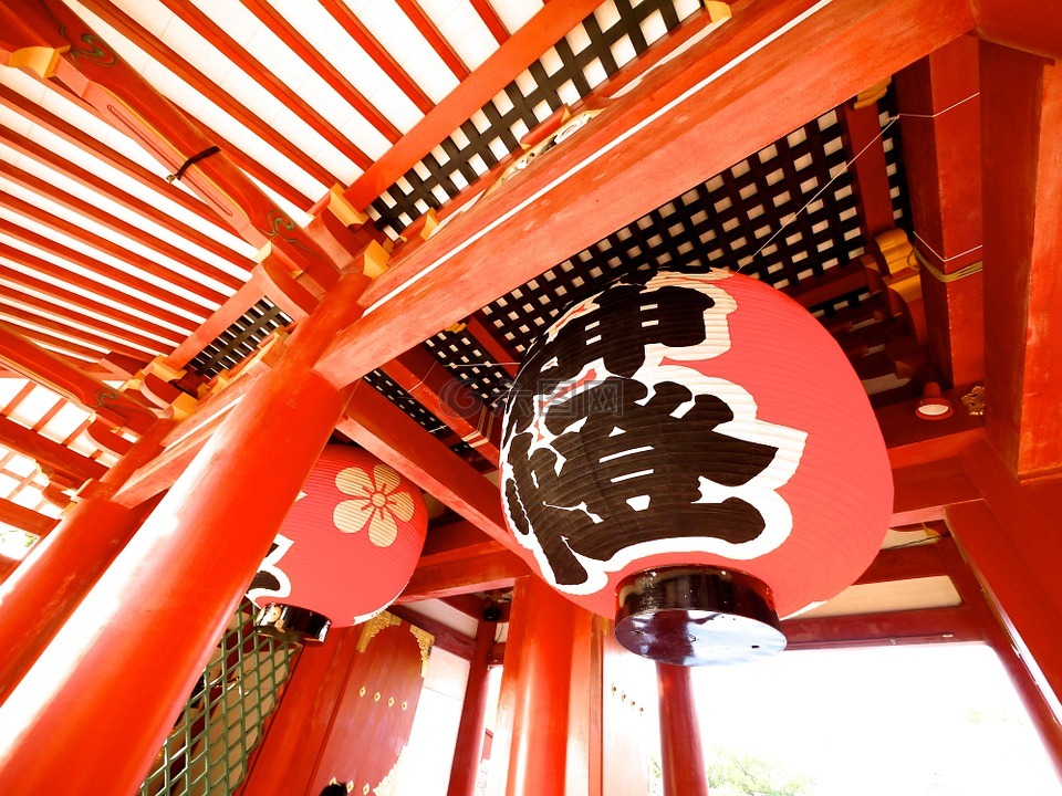 符合 tenmangu,紙燈籠,神圣的光