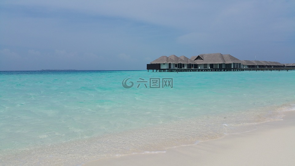马尔代夫,度假,海滩