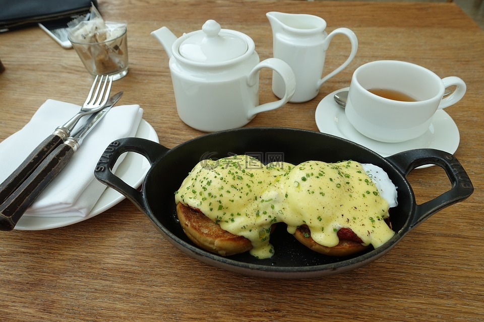 早餐,茶,喝