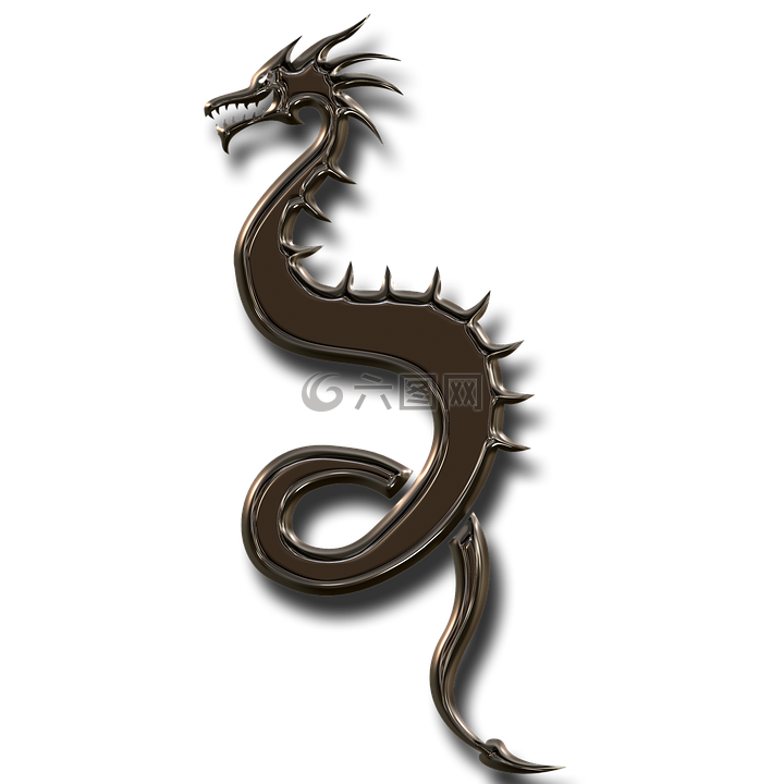 龍,金屬,數(shù)字